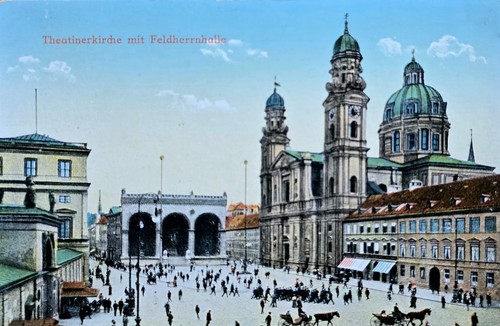 München odeonsplatz - ak,