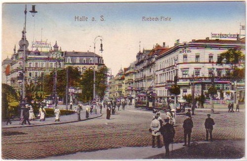 19681 feldpost halle s - ak,