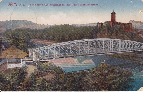 Uralte halle der - ak,, an