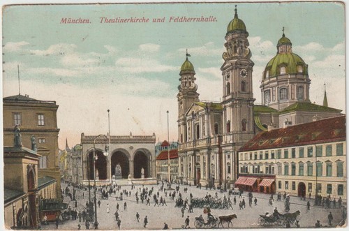 München theatinerkirche - ak,