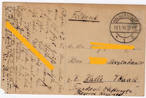 114 549 feldpost halberstadt - feldpost,