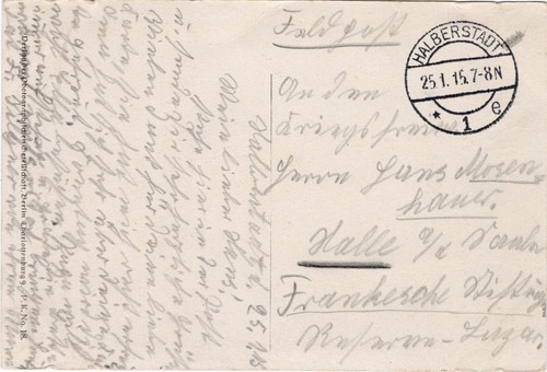 115 feldpost halberstadt - 115/8, ak