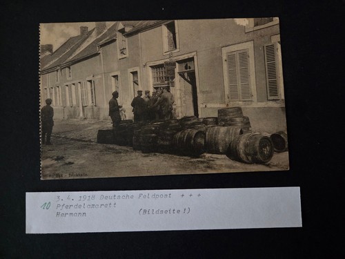 Trinkhalle mit soldaten - ak,