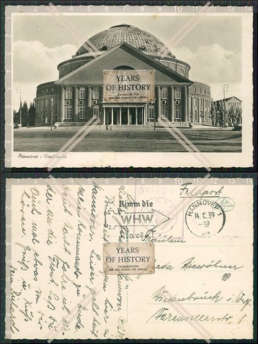 Hannover stadthalle - ak,
