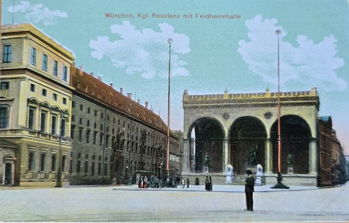 München odeonsplatz - ak,