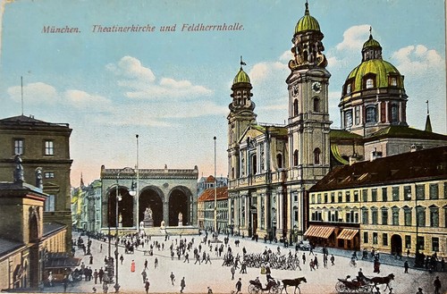 München odeonsplatz - ak,