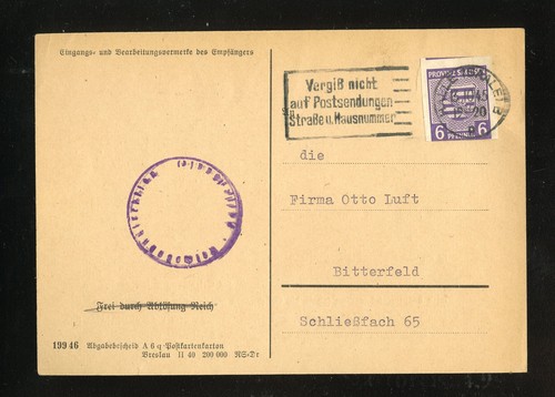 Sbz 69x postkarte - nr.69x,