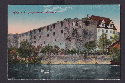 Ansichtskarte halle saale - halle,