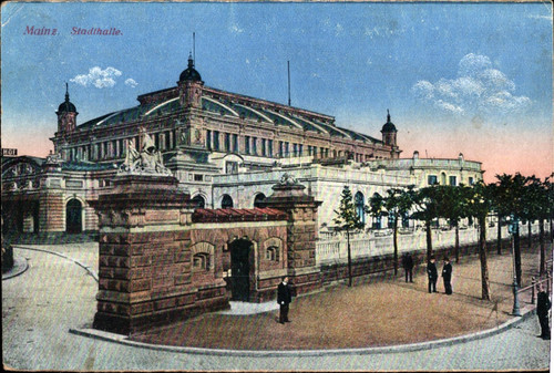 Mainz stadthalle 1917 - mainz, ,