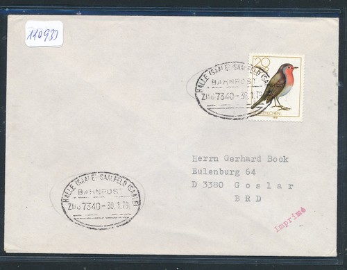 110933 bahnpost ovalstempel - 110933),